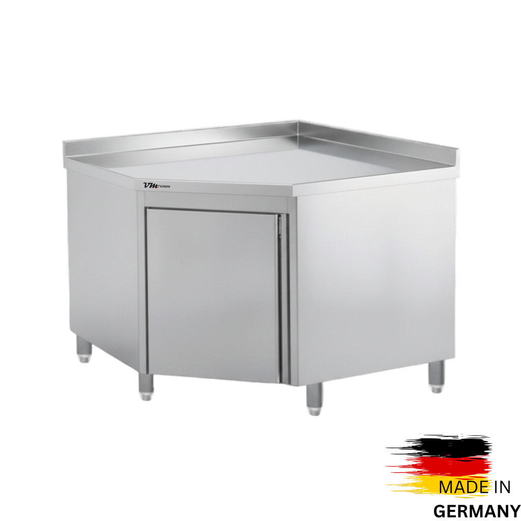 Eckschrank: 1000 x 1000 x 700 mit Aufkantung und Flügeltür
